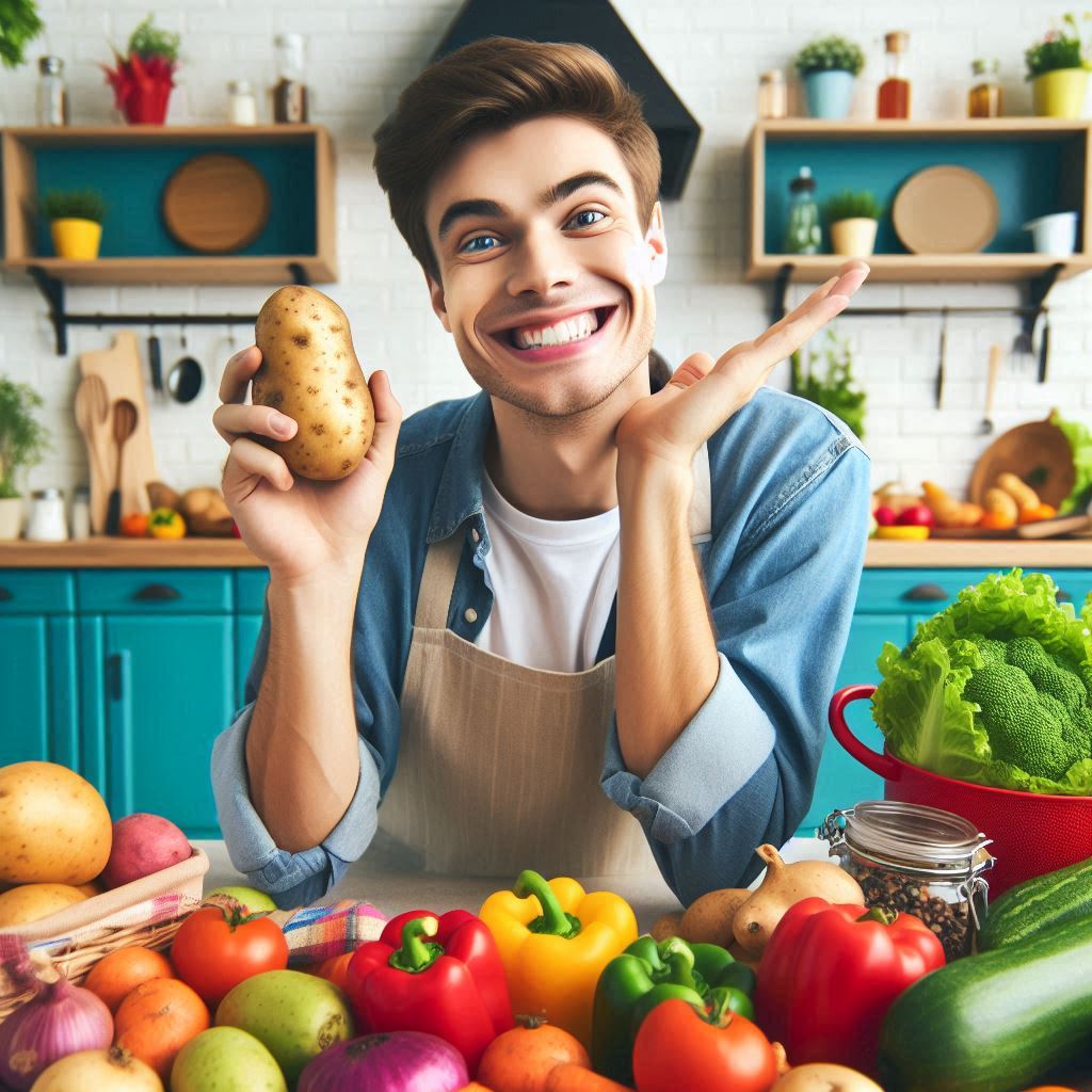 Celebrity potato advertisement